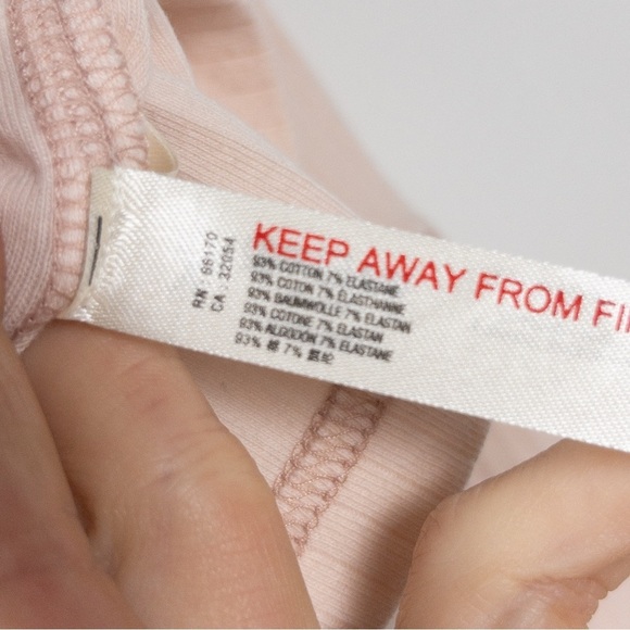 Intimately Free People Pink Ribbed Rickie Long Sleeve Mock Neck Top - Picture 8 of 12